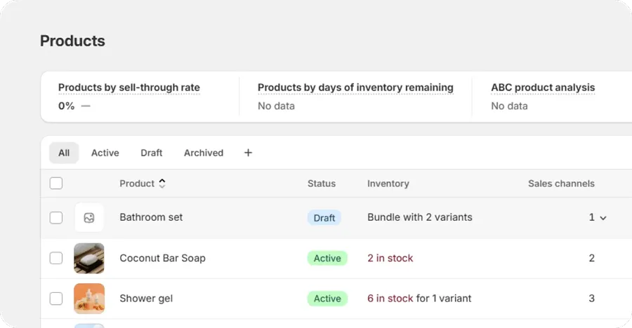 Once you create the bundle, it will appear in the Products section