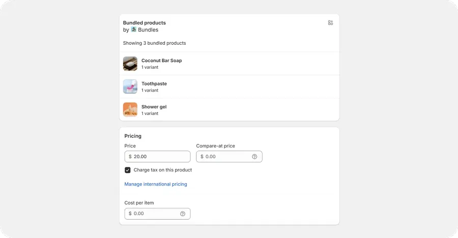 Bundled products