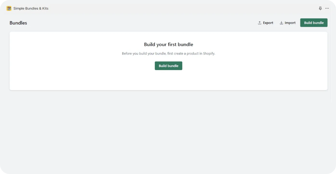 Click Build Bundle in the app menu Click Build Bundle in the app menu