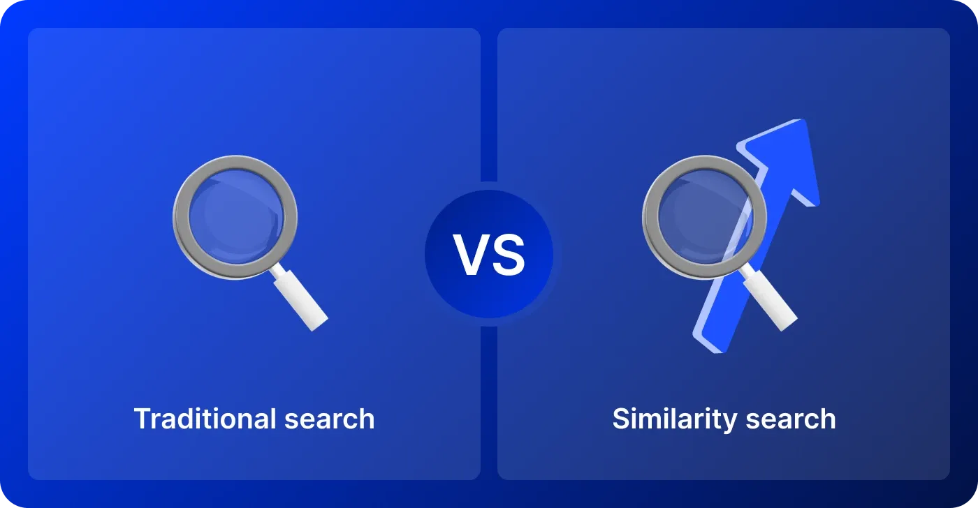 Similarity search vs. Traditional search