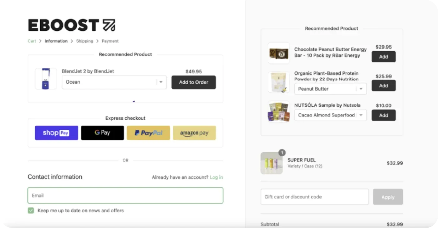 Display related products at checkout Display related products at checkout
