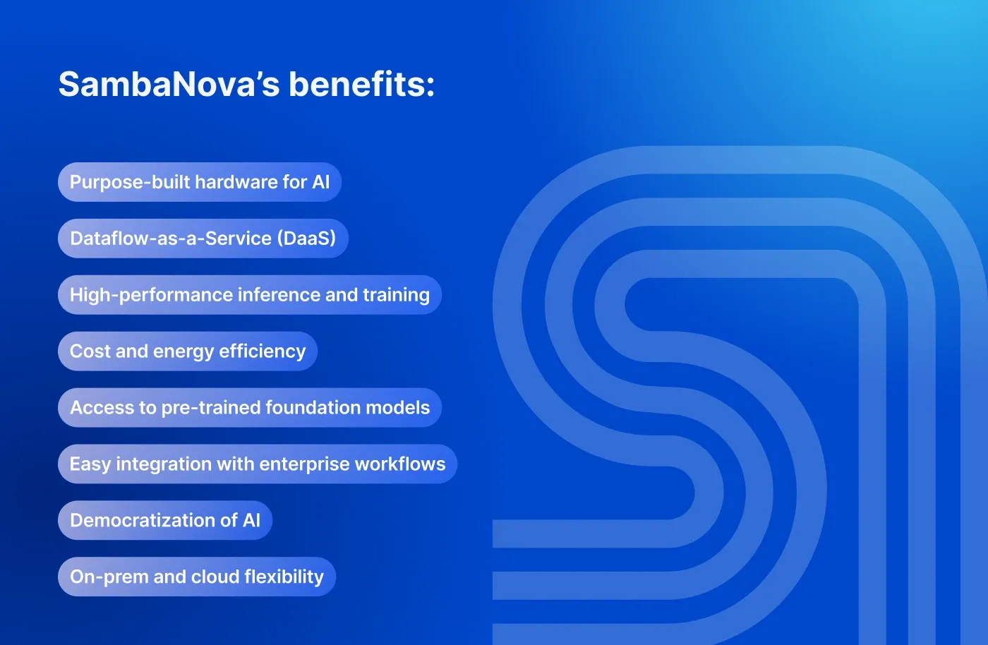 SambaNova AI benefits