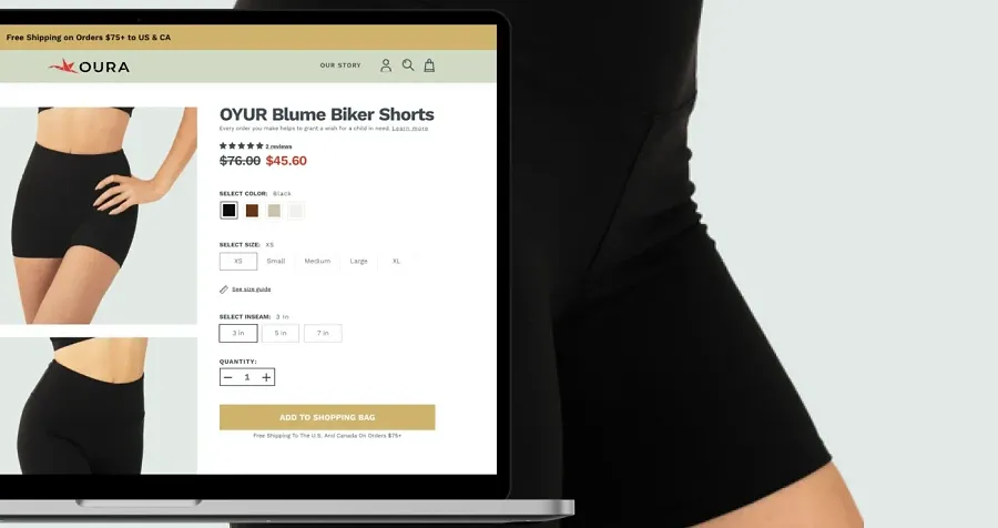 Headless Shopify website development for OURA Headless Shopify website development for OURA
