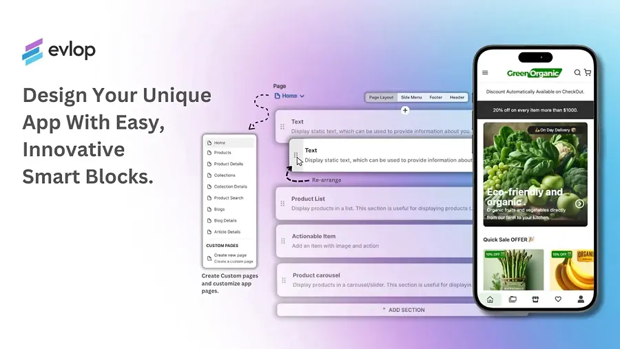 Evlop Shopify mobile app builder Evlop Shopify mobile app builder