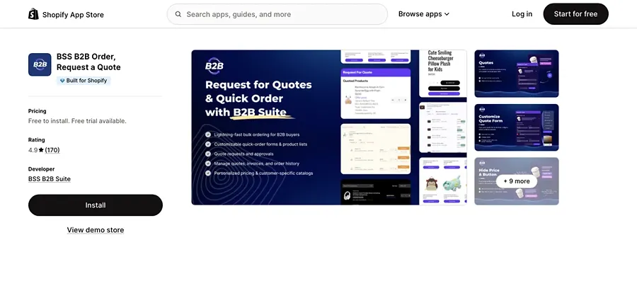 Best wholesale app for Shopify - BSS B2B Order, Request a Quote Best wholesale app for Shopify - BSS B2B Order, Request a Quote