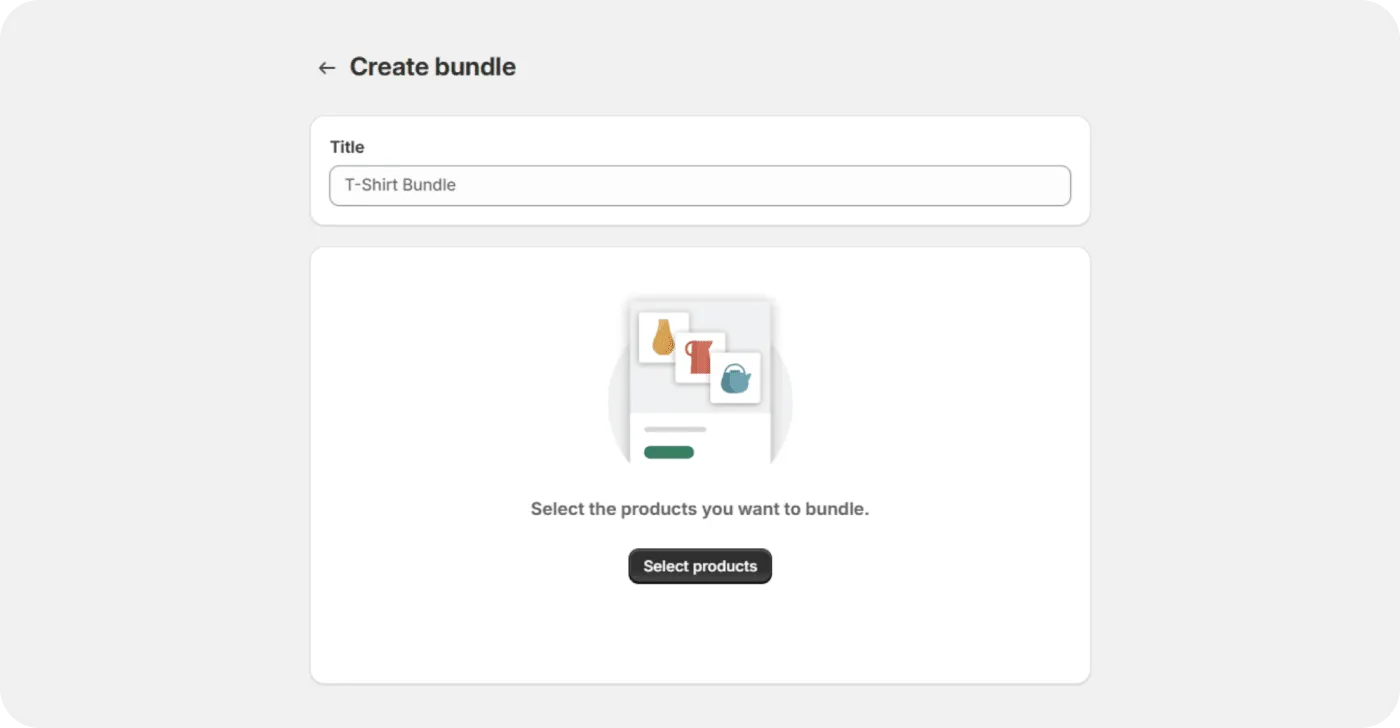 Click Create Bundle and enter its title Click Create Bundle and enter its title