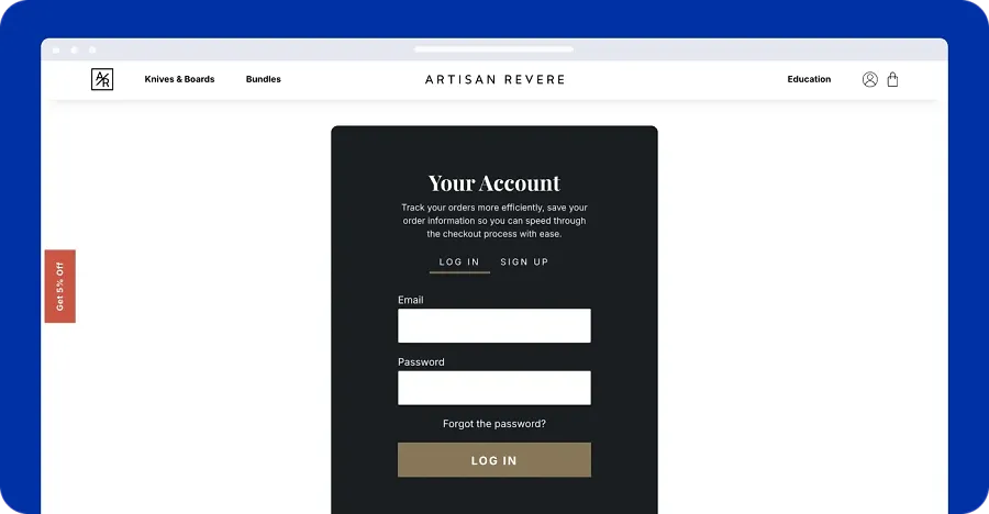 User registration