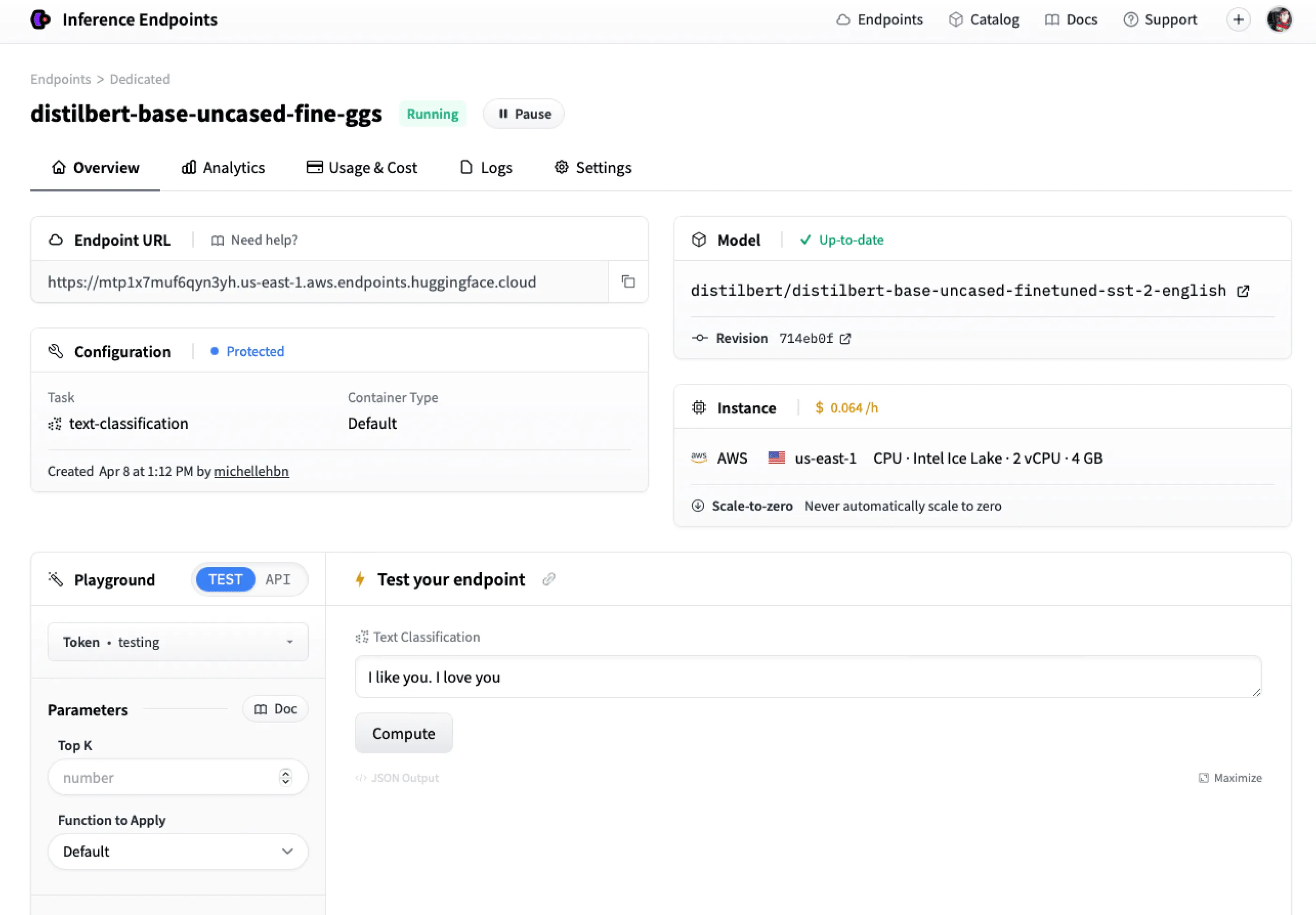 Build, initialize, and run your Endpoint