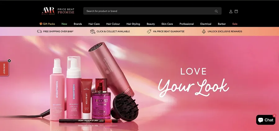 AMR Hair & Beauty - Haircare B2B Shopify store