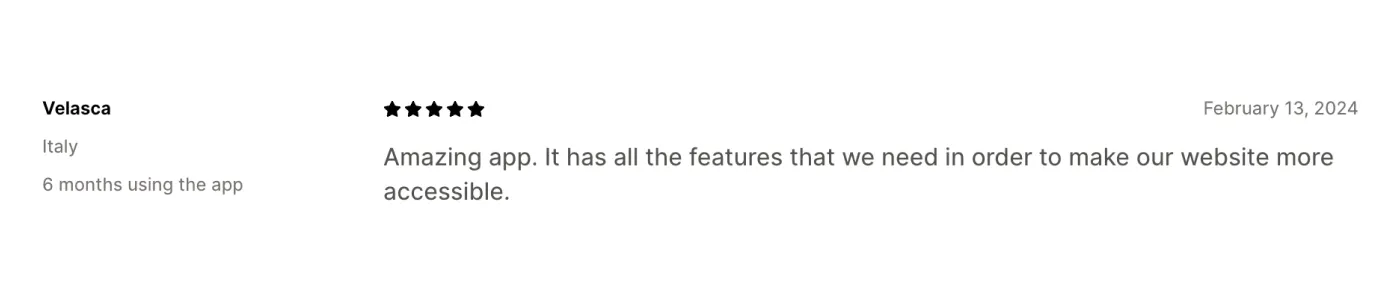Accessibly feedback Accessibly feedback