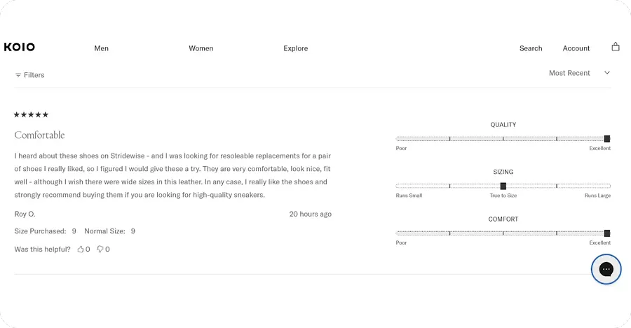 KOIO Shopify PDP