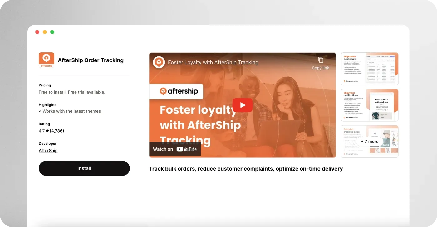 AfterShip Order Tracking