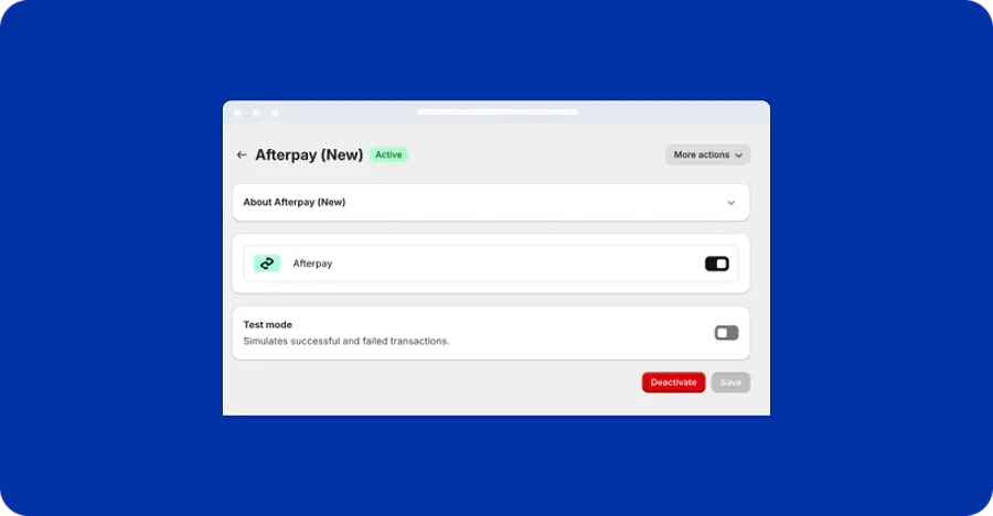 Afterpay integration on Shopify Afterpay integration on Shopify