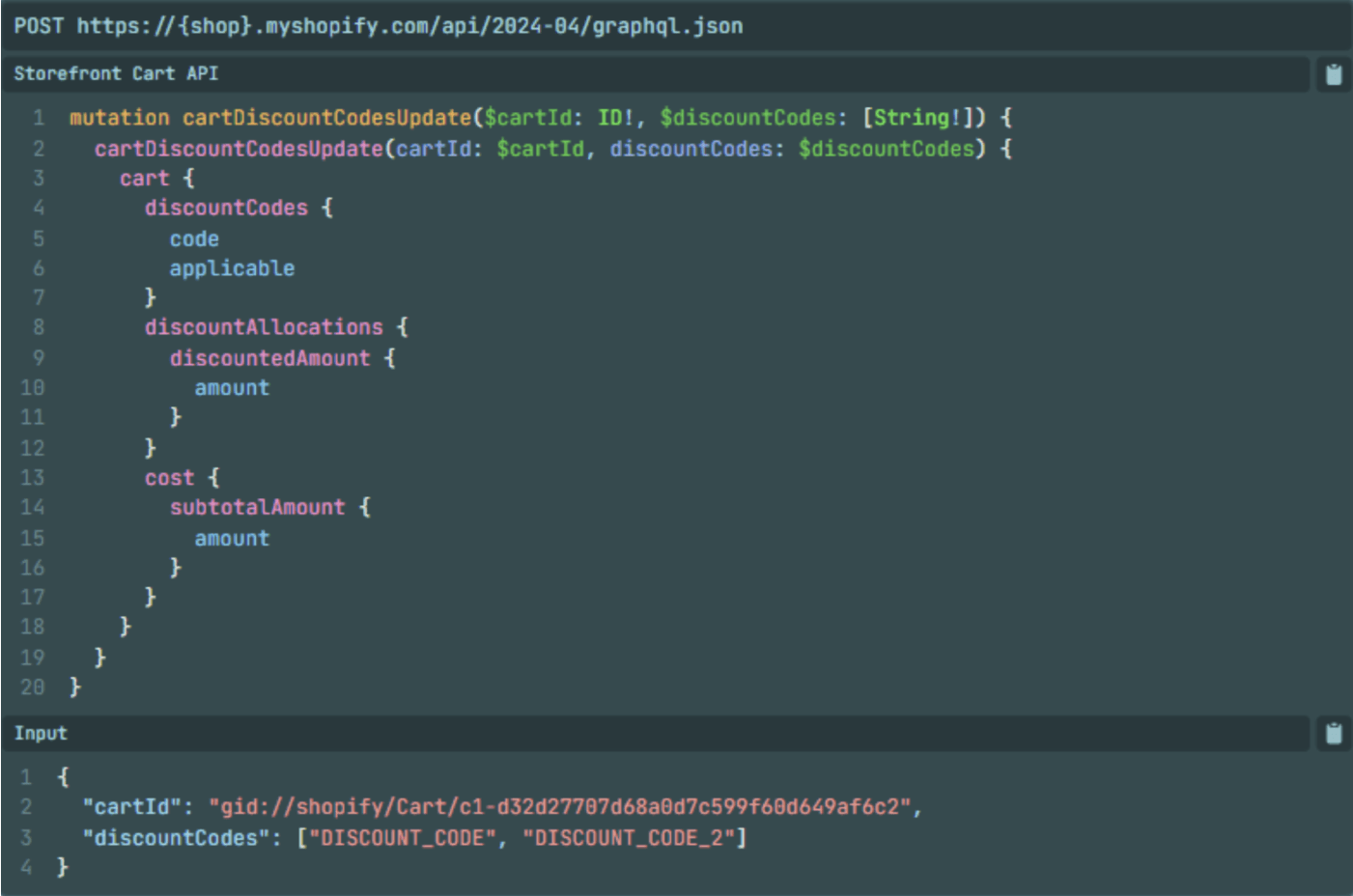 Apply multiple discount codes