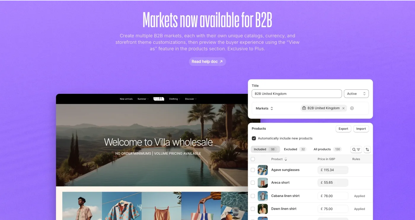 B2B Markets B2B Markets