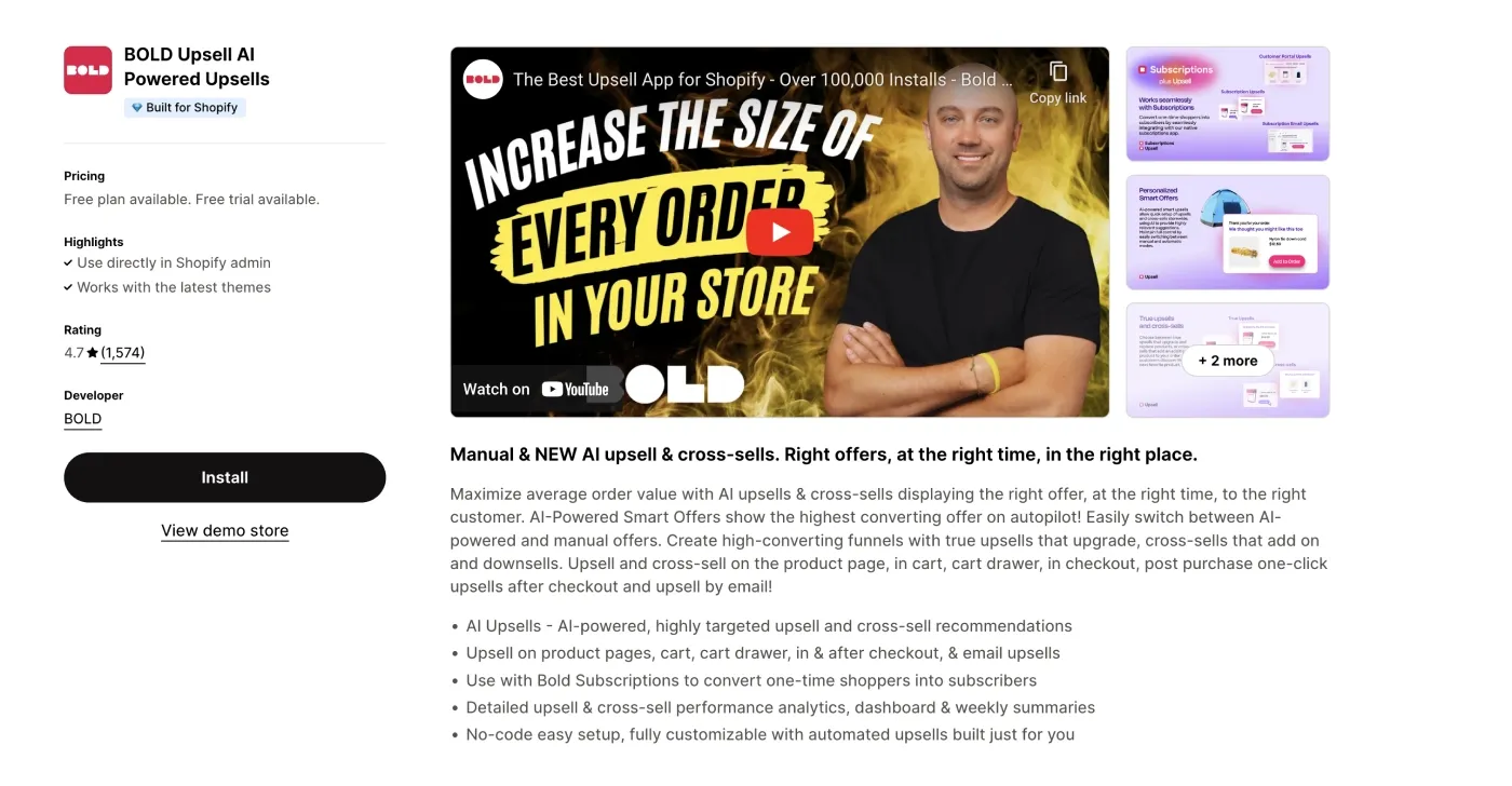 BOLD- boost sales with seamless upsell integration BOLD- boost sales with seamless upsell integration