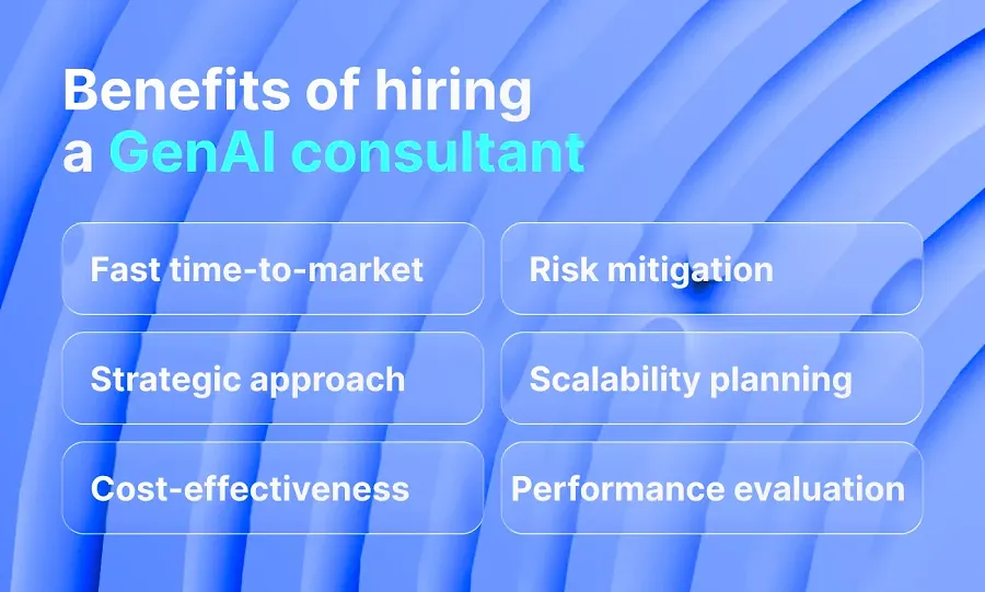 Benefits of hiring a genAI consultant