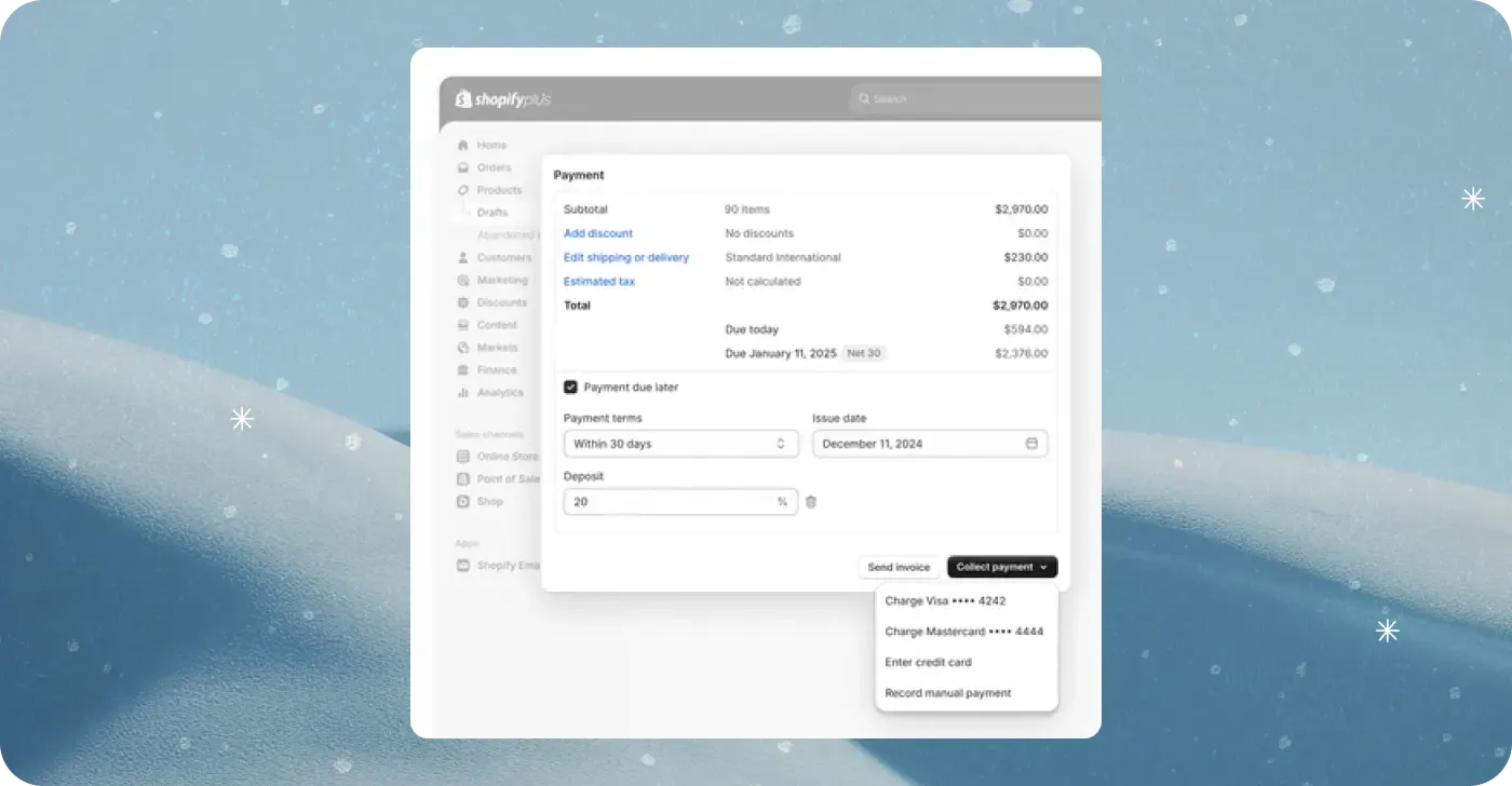 Better draft orders for B2B Better draft orders for B2B