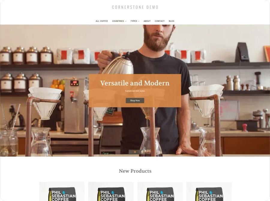 Bigcommerce theme cornestone