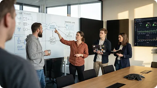 IoT app development company working on connected device software solutions