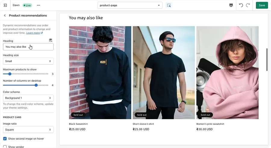 Built-in Shopify theme_4