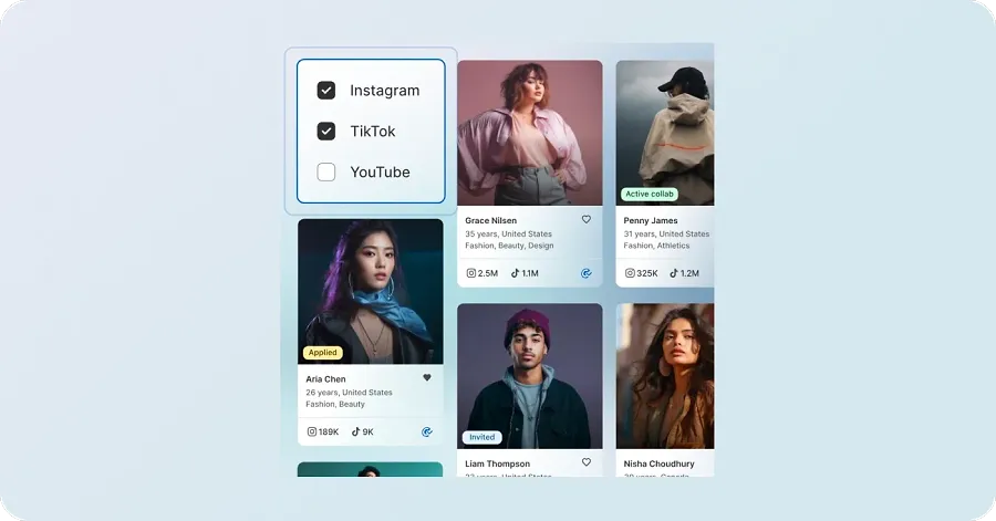 Bulk management of creator applications