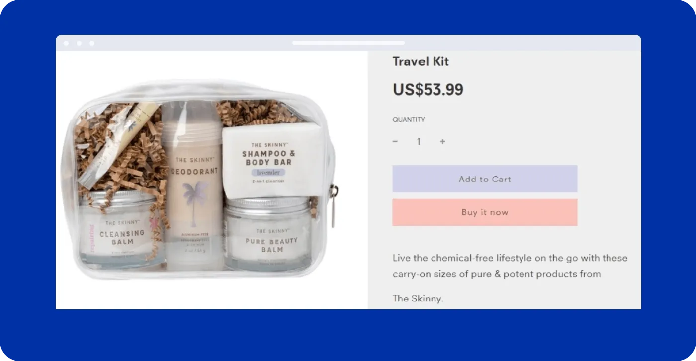 Implement product bundling