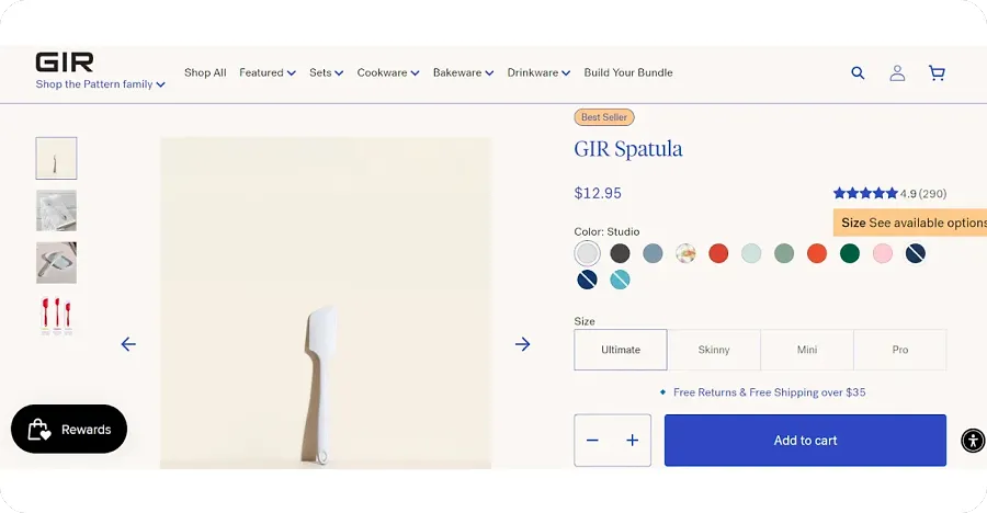 GIR Shopify product page