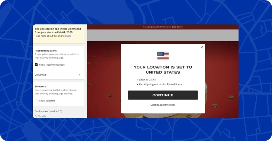 Geolocation consent popup Geolocation consent popup