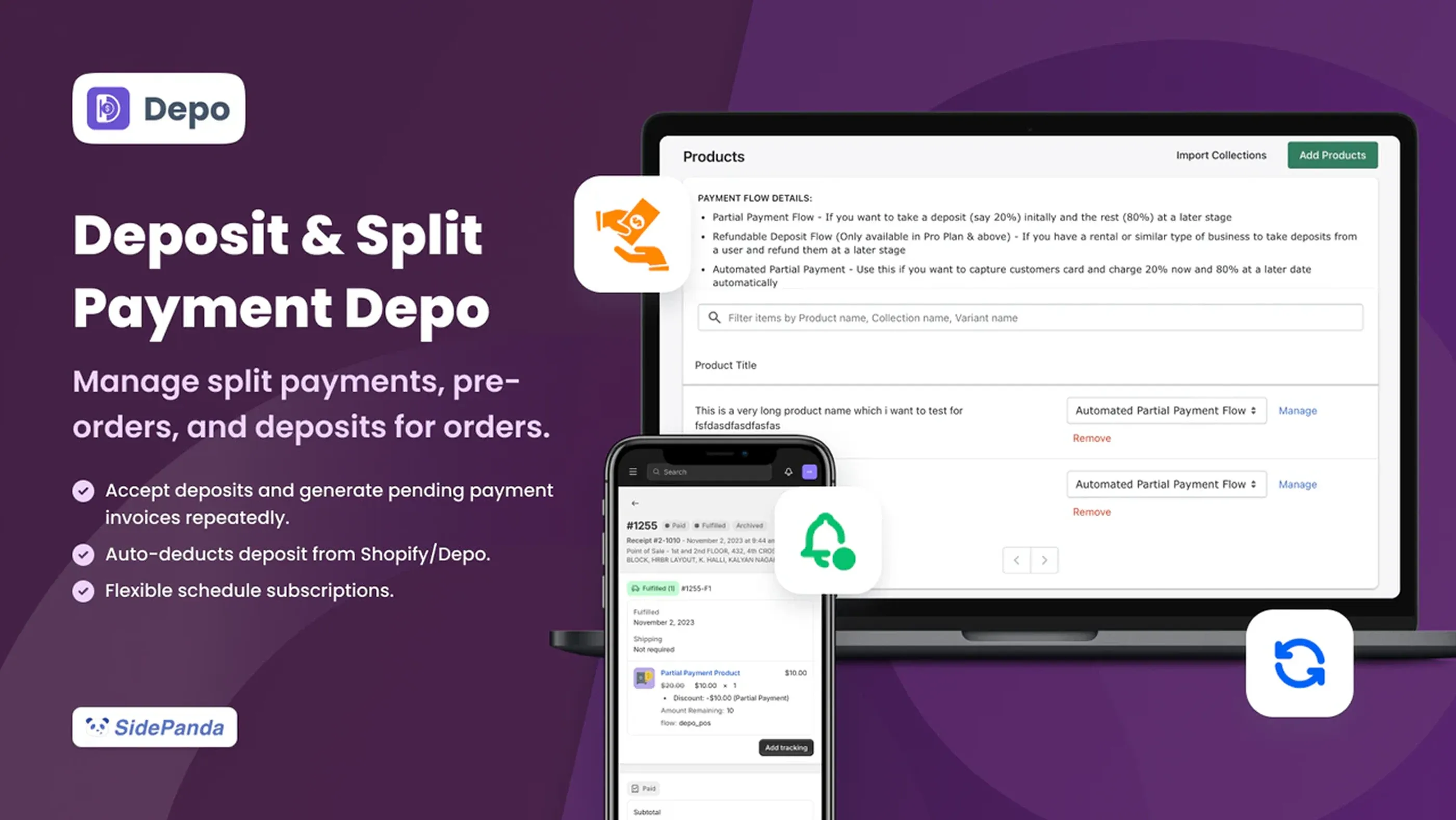 Deposit & Partial Payment Depo Deposit & Partial Payment Depo