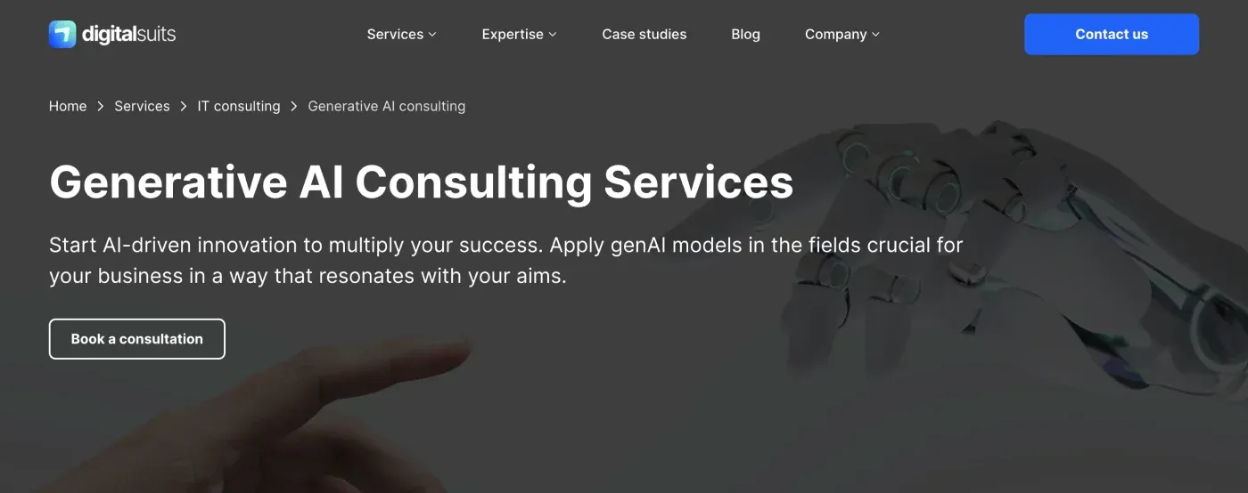 DigitalSuits – top generative AI consulting agency