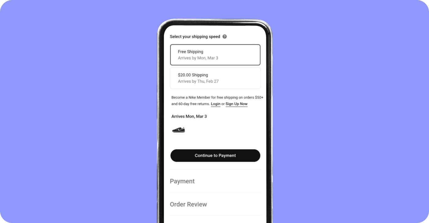 Display shipping costs and taxes upfront