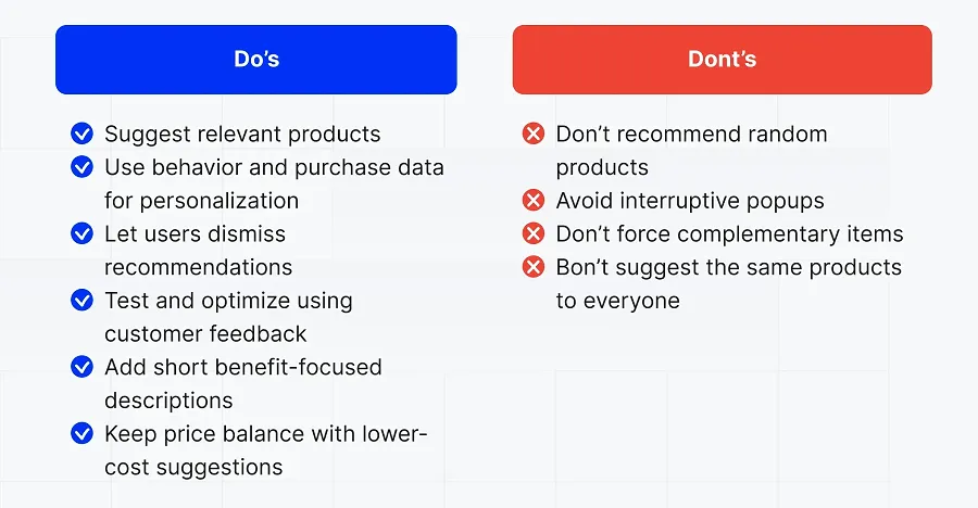 Do’s and dont’s of cross-selling Do’s and dont’s of cross-selling