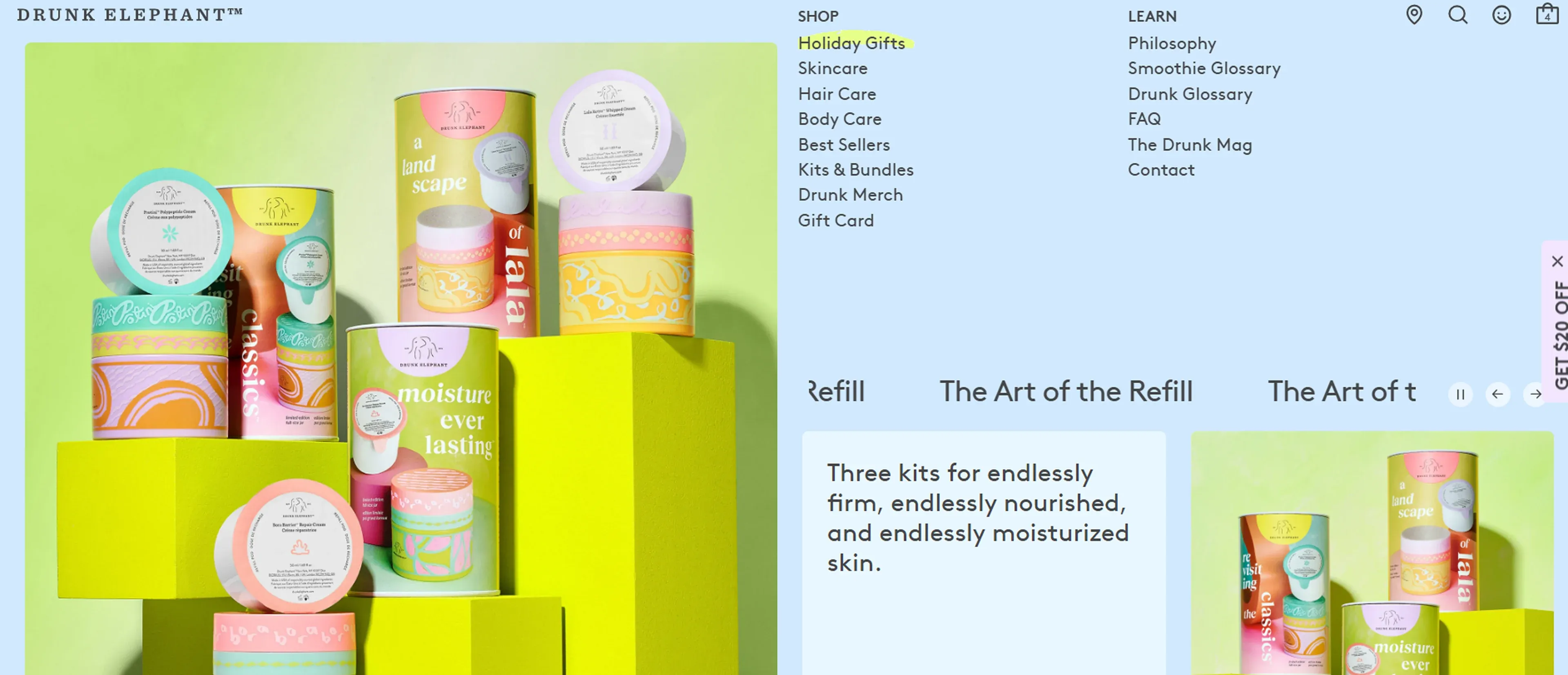 Drunk Elephant Shopify beauty store