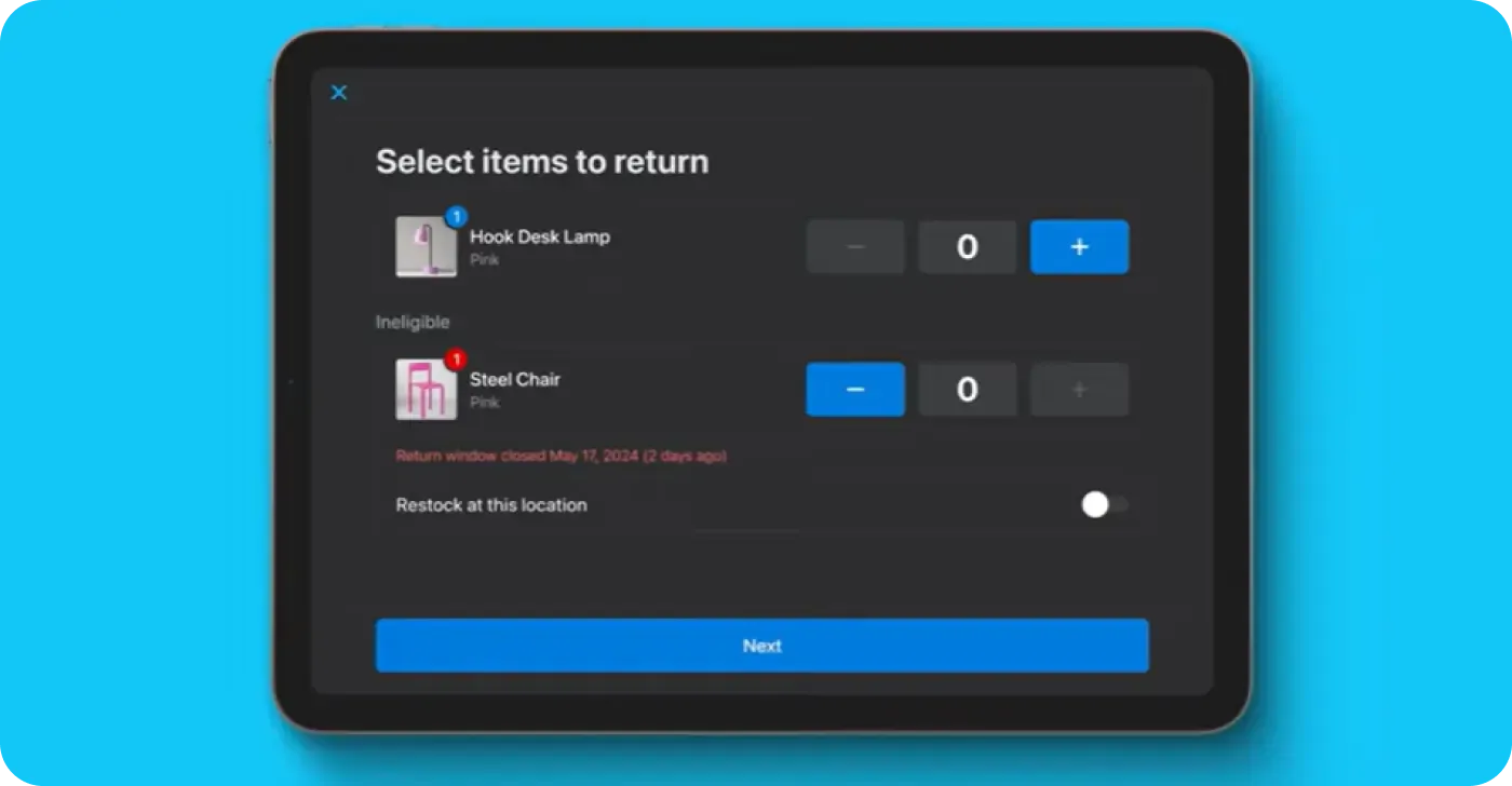 Easy retail checkout