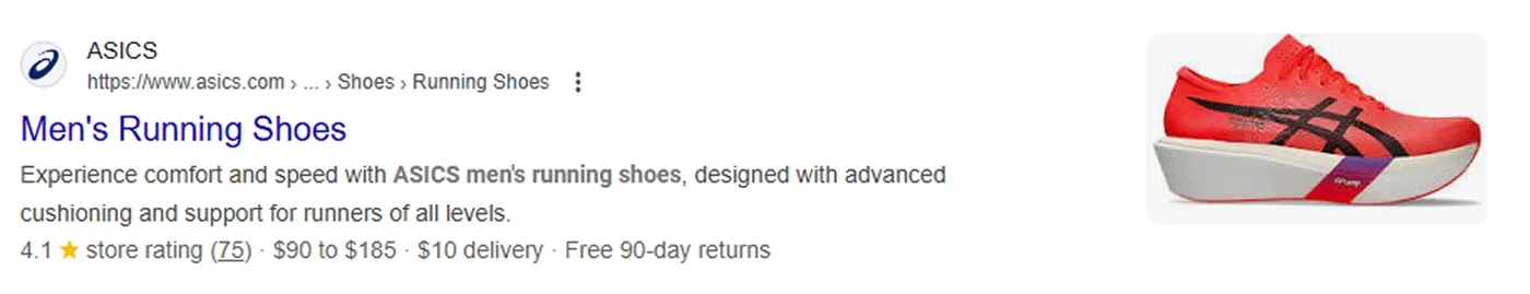 Ecommerce schema markup example