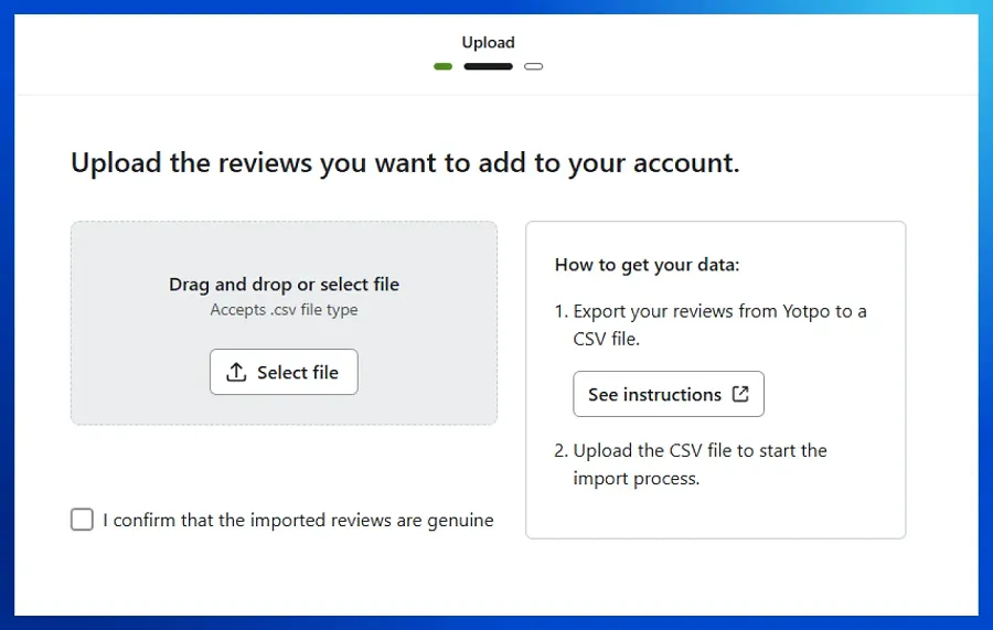 Upload reviews Upload reviews