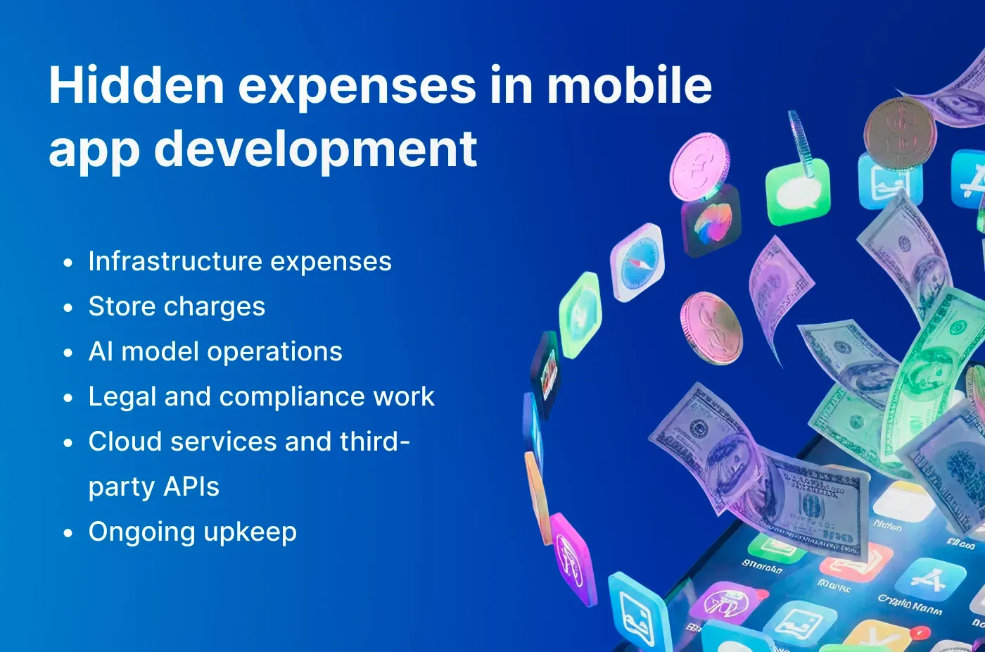 Hidden expenses in mobile app development Hidden expenses in mobile app development