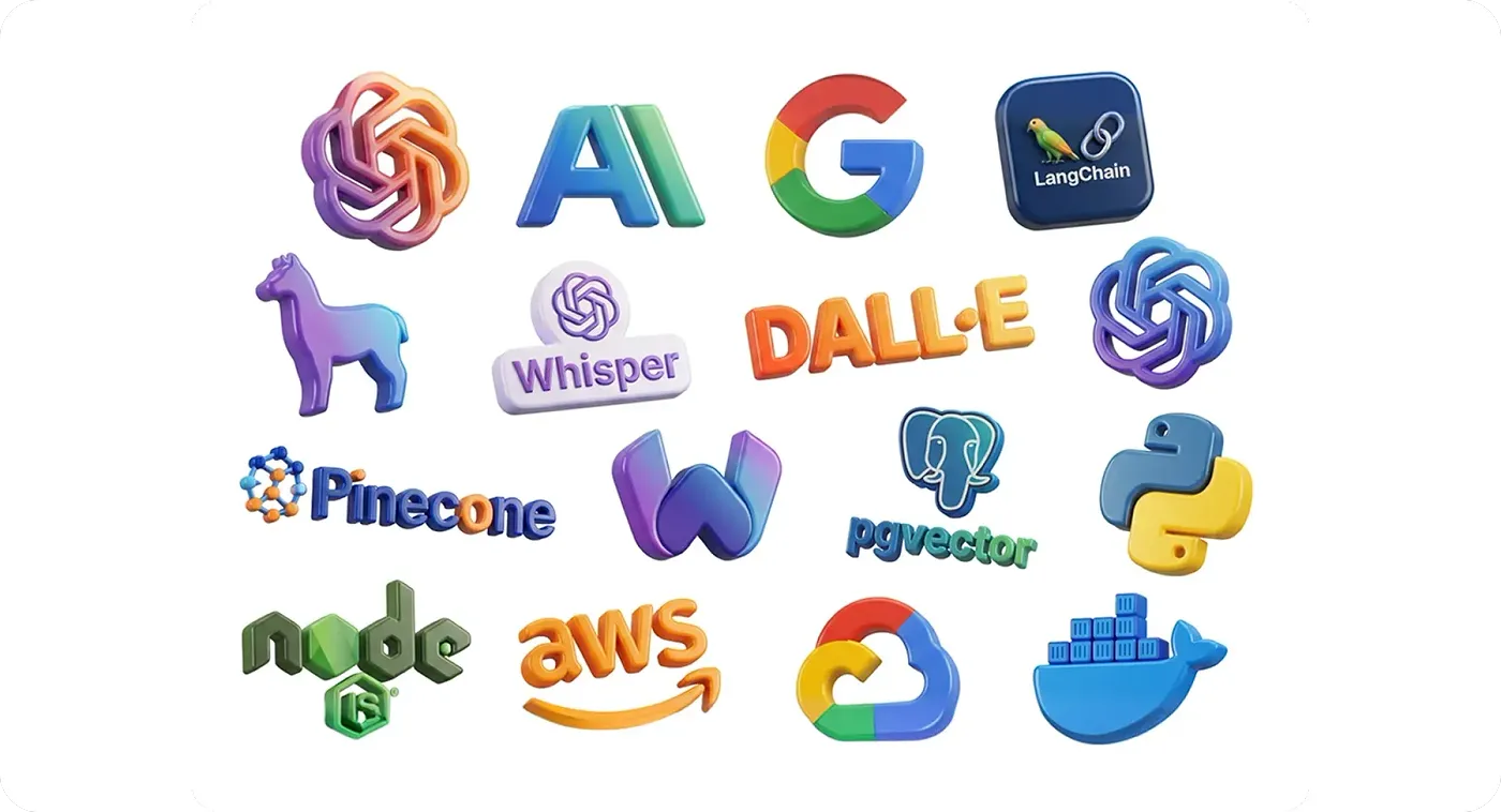 Technologies for our AI development services