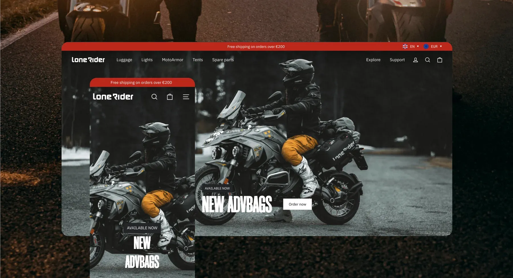 How DigitalSuits helped Lone Rider - bike equipment store on Shopify