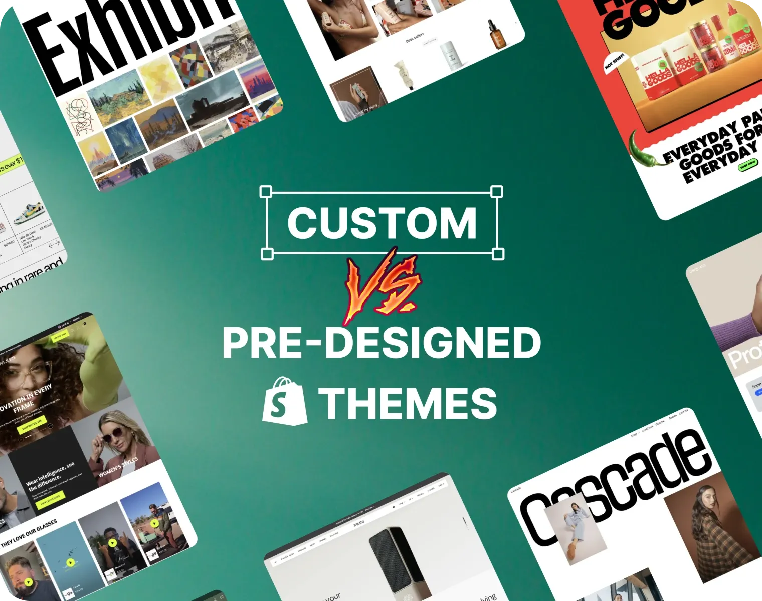 Custom vs. Pre-Built Shopify Themes Custom vs. Pre-Built Shopify Themes