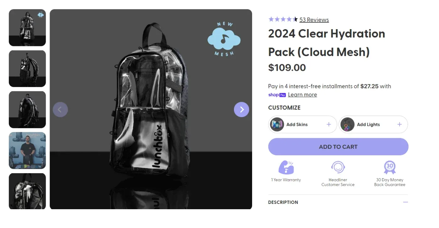 Lunchbox product page Lunchbox product page