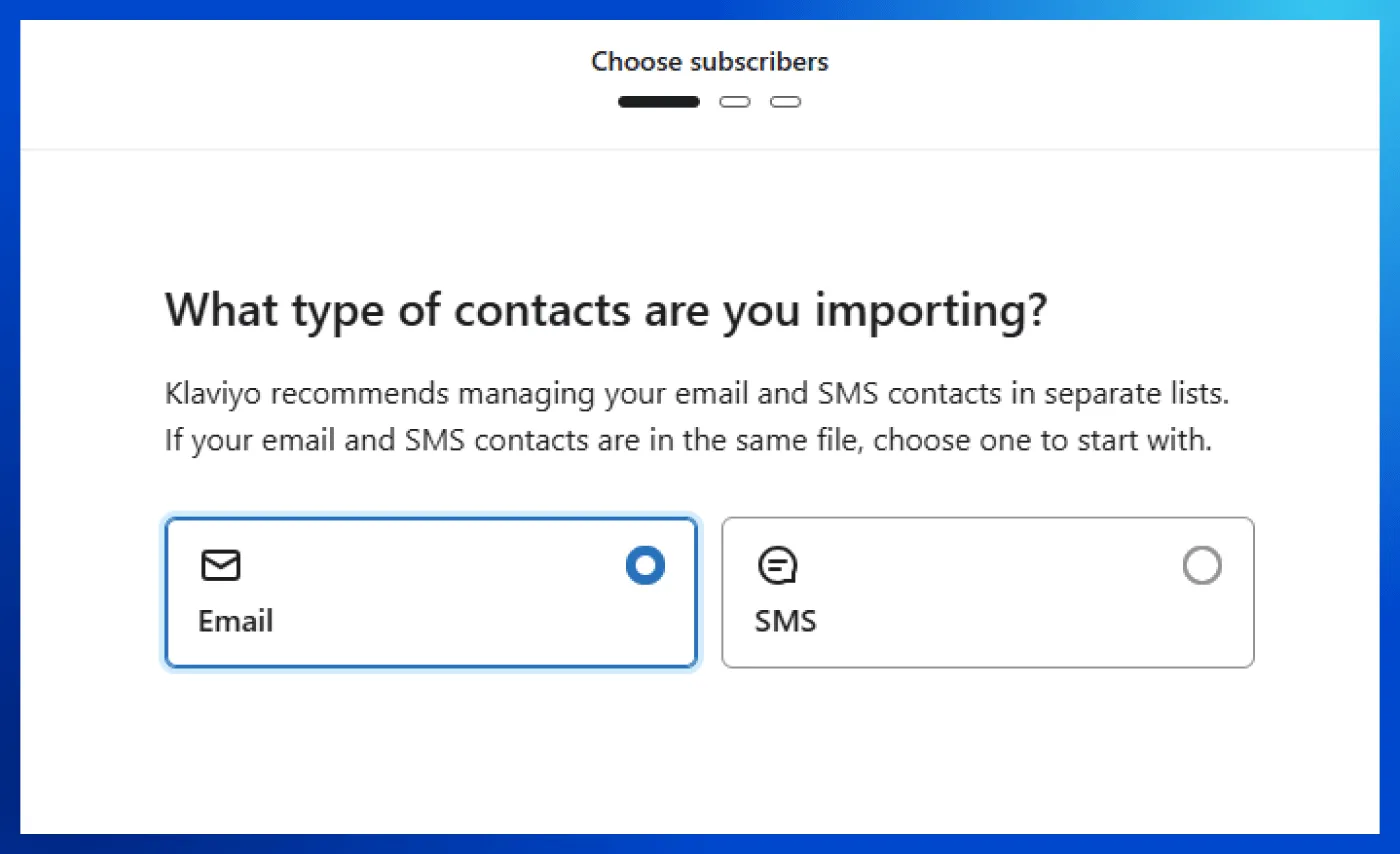 Import existing contacts