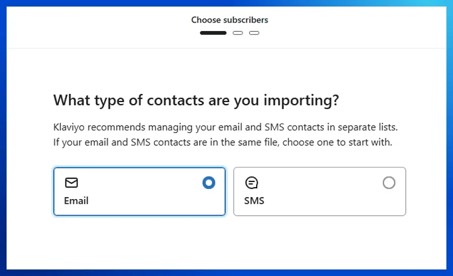 Import existing contacts Import existing contacts