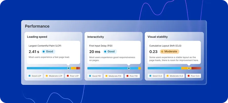 Improved user experience with the new web performance dashboard