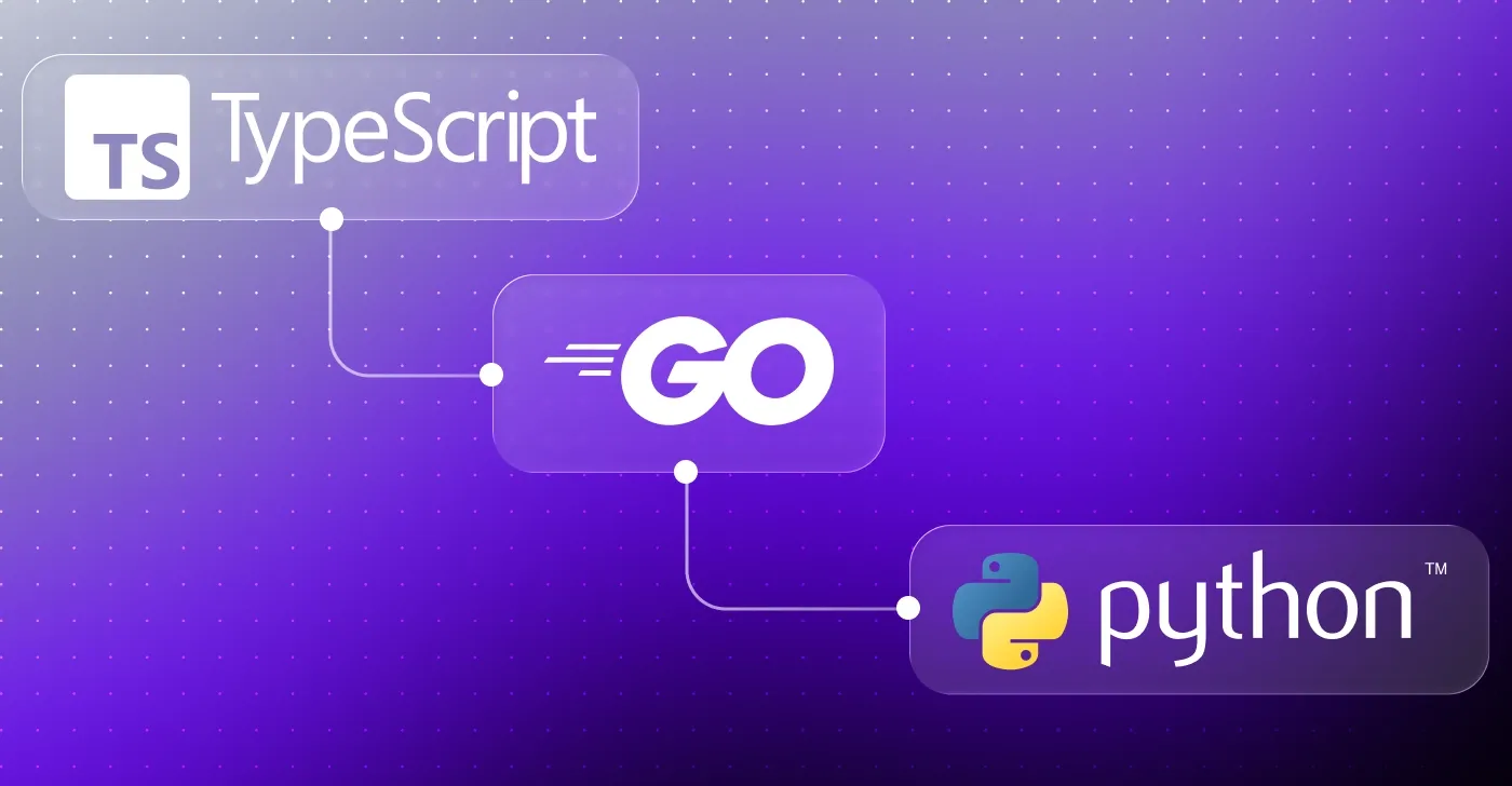 Infrastructure automation for AI workflow systems with TypeScript, Python, or Go