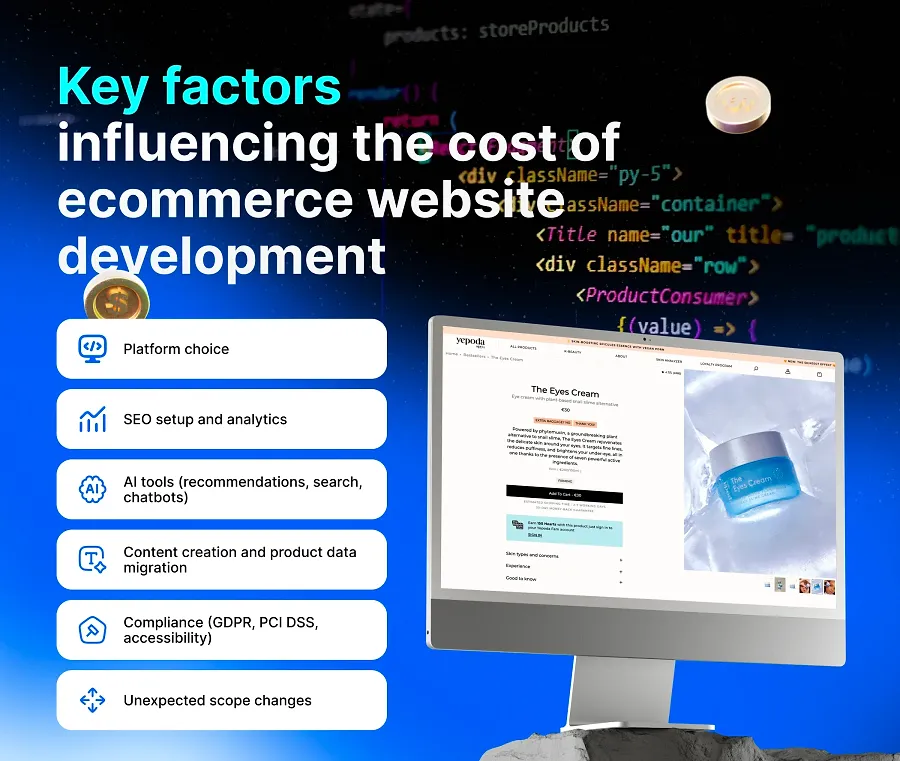 Key factors influencing the cost of ecommerce website development Key factors influencing the cost of ecommerce website development