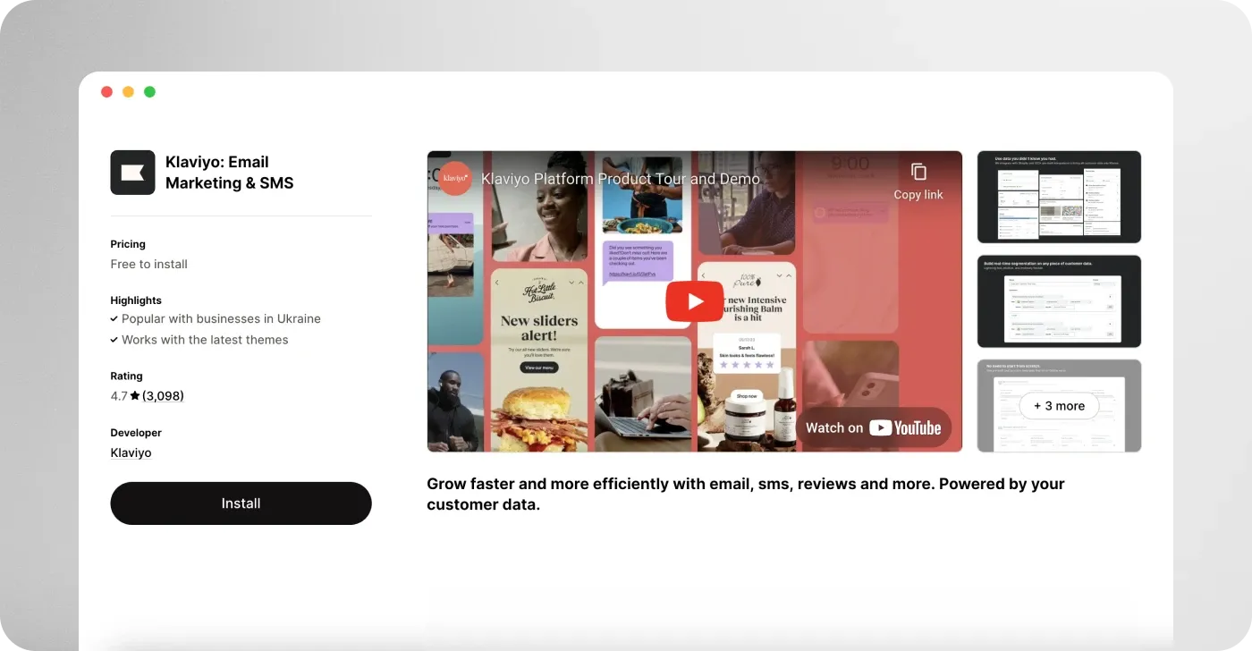 Klaviyo Email Marketing & SMS