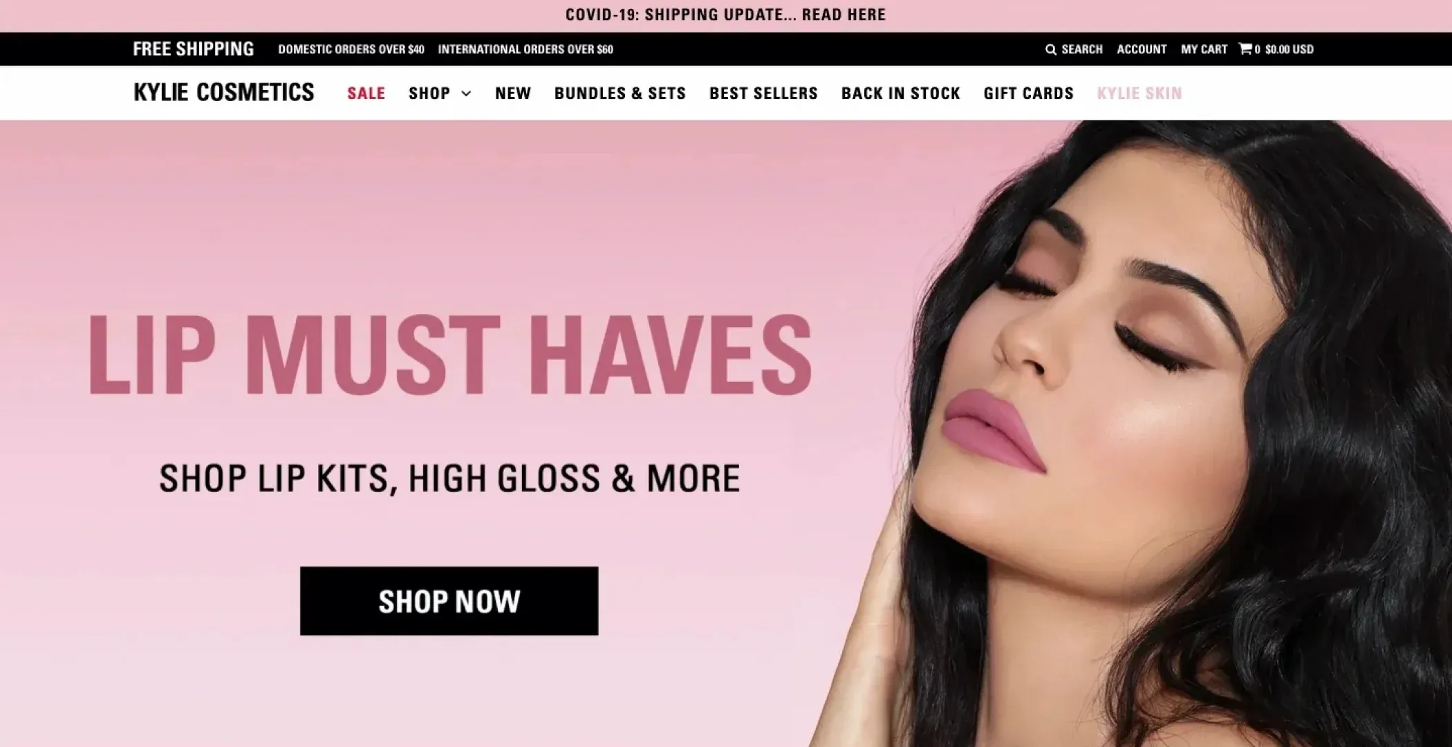 Kylie Cosmetics Shopify store Kylie Cosmetics Shopify store