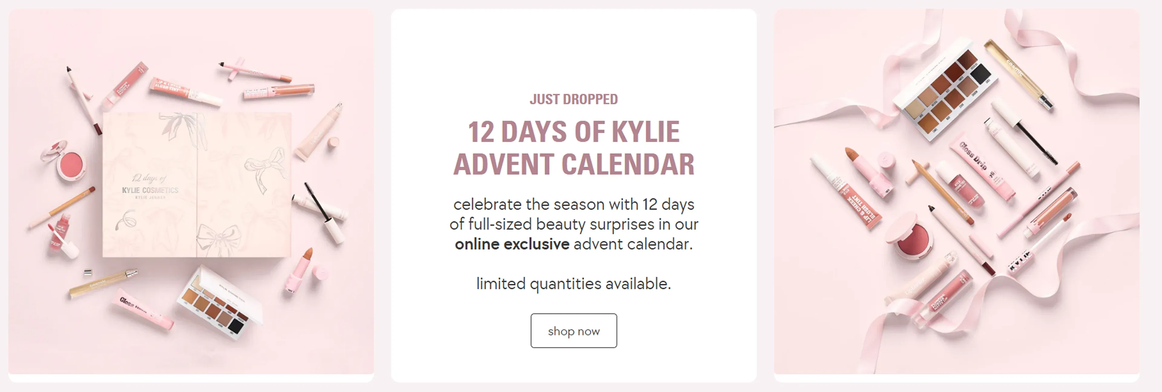 Limited drop offers by Kylie Cosmetics